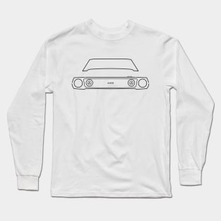 1973 AMC Javelin classic car outline graphic (black) Long Sleeve T-Shirt